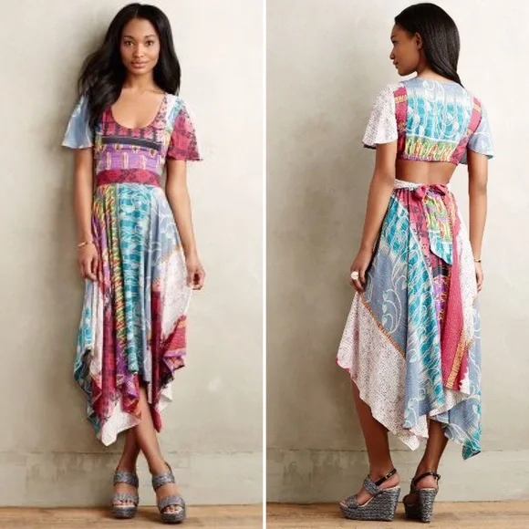 Scarf Dress Plenty By Tracy Reese Silk Dress Anthropologie NWT Plenty By Tracy  Reese Halter Scarf